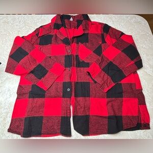 Old Navy Red and Black Checkered Pajama Set - Unisex - Sz 2X